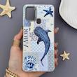 قاب گوشی Galaxy A21S سامسونگ لدر کیس سیلیکونی فانتزی لنز سیلور AMOR طرح وال نهنگ کد 169625
