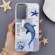 قاب گوشی Galaxy A36 سامسونگ لدر کیس سیلیکونی فانتزی لنز سیلور AMOR طرح وال نهنگ کد 169627
