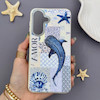 قاب گوشی Galaxy A37 سامسونگ لدر کیس سیلیکونی فانتزی لنز سیلور AMOR طرح وال نهنگ کد 169628