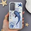قاب گوشی Galaxy A54 سامسونگ لدر کیس سیلیکونی فانتزی لنز سیلور AMOR طرح وال نهنگ کد 169630