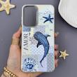 قاب گوشی Galaxy A56 سامسونگ لدر کیس سیلیکونی فانتزی لنز سیلور AMOR طرح وال نهنگ کد 169632