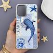 قاب گوشی Galaxy A22 4G - M32 4G سامسونگ لدر کیس سیلیکونی فانتزی لنز سیلور AMOR طرح وال نهنگ کد 169636