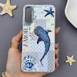 قاب گوشی Galaxy A30S - A50S - A50 سامسونگ لدر کیس سیلیکونی فانتزی لنز سیلور AMOR طرح وال نهنگ کد 169638