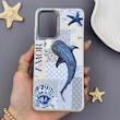 قاب گوشی Galaxy A52 4G - A52 5G - A52S سامسونگ لدر کیس سیلیکونی فانتزی لنز سیلور AMOR طرح وال نهنگ کد 169639