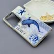 قاب گوشی Galaxy S25 Ultra سامسونگ لدر کیس سیلیکونی فانتزی لنز سیلور AMOR طرح وال نهنگ کد 169642