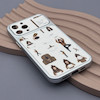 قاب گوشی iPhone 12 Pro Max آیفون فانتزی چرمی Luxury Case سری 17 طرح Coffe کیوت کد 169446