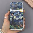 قاب گوشی iPhone 16 Pro آیفون فانتزی چرمی Luxury Case سری 17 طرح شب پرستاره کیوت کد 169491