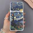 قاب گوشی Redmi Note 11 4G - Redmi Note 11S شیائومی فانتزی چرمی Luxury Case سری 17 طرح شب پرستاره کیوت کد 169528