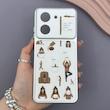 قاب گوشی Redmi A5 - Poco C71 شیائومی فانتزی چرمی Luxury Case سری 17 طرح Coffe کیوت کد 169608