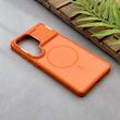قاب گوشی Galaxy S26 Ultra سامسونگ لوکس اورجینال Hard Case مات مگ سیف دار یونیک کیس دولرو Dulero Shock Proof نارنجی کد 167037