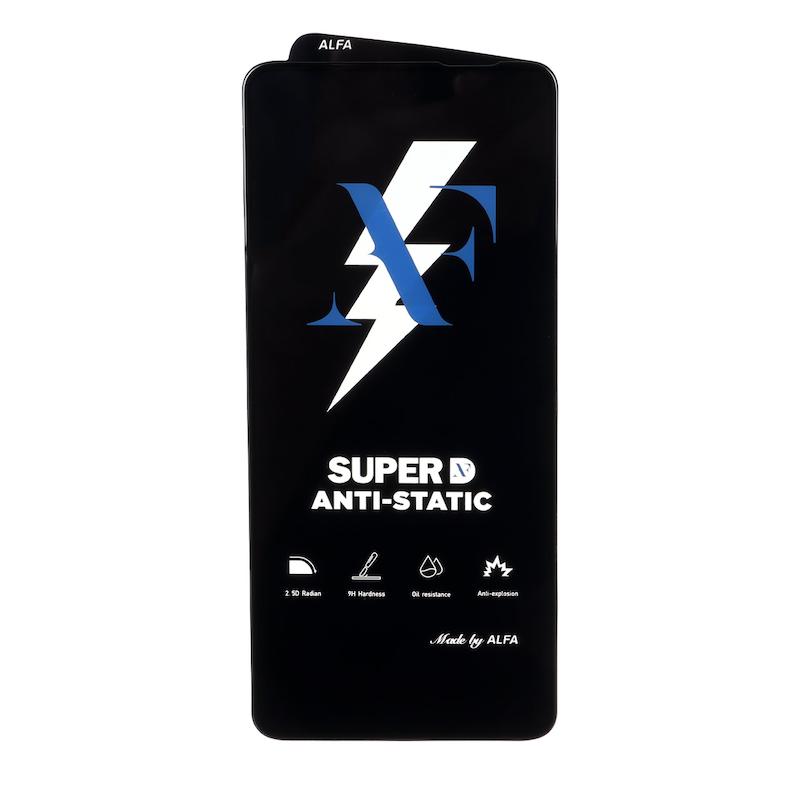 گلس گوشی Xiaomi Mi 11 Lite - 12 Lite شیائومی شیشه ای ALFA آلفا سری Super ANTI STATIC 9H فول کاور FULL Cover اورجینال کد 181079