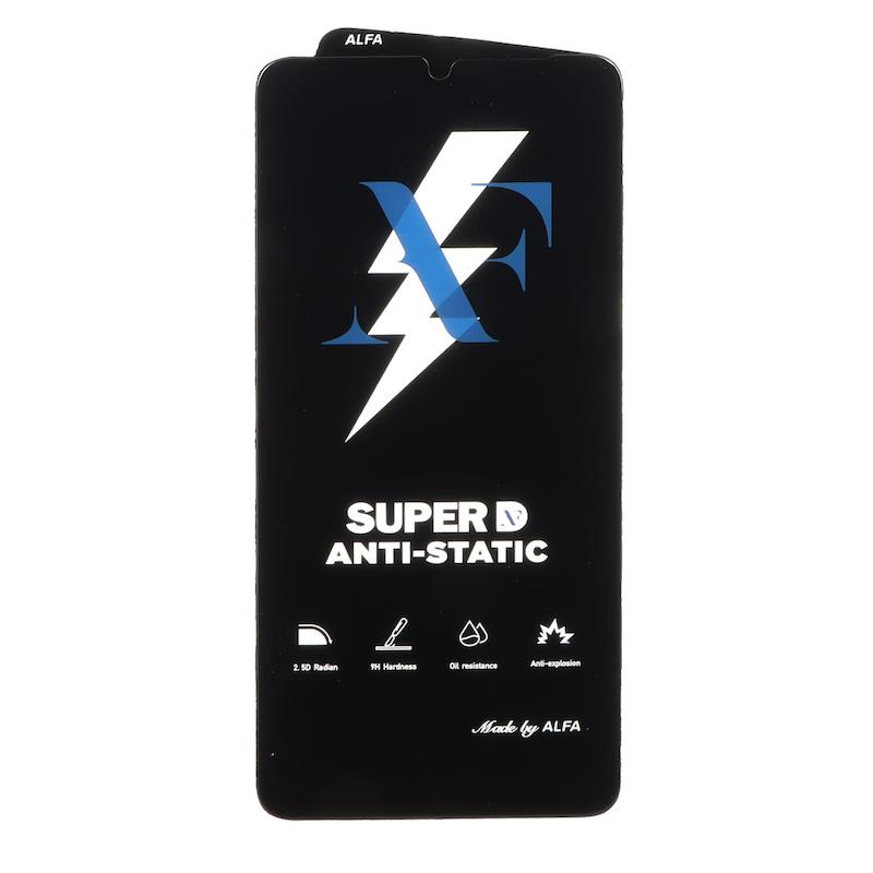 گلس گوشی Galaxy A06 - A07 سامسونگ شیشه ای ALFA آلفا سری Super ANTI STATIC 9H فول کاور FULL Cover اورجینال کد 181081