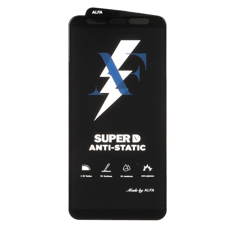 گلس گوشی Mi A2 - MI 6X - Galaxy A6 Plus - A7 2018 - A750 - J4 Plus - J6 Plus - J4 Core - J8 - J8 Plus - A8 Plus شیشه ای ALFA آلفا سری Super ANTI STATIC 9H فول کاور FULL Cover اورجینال کد 181083