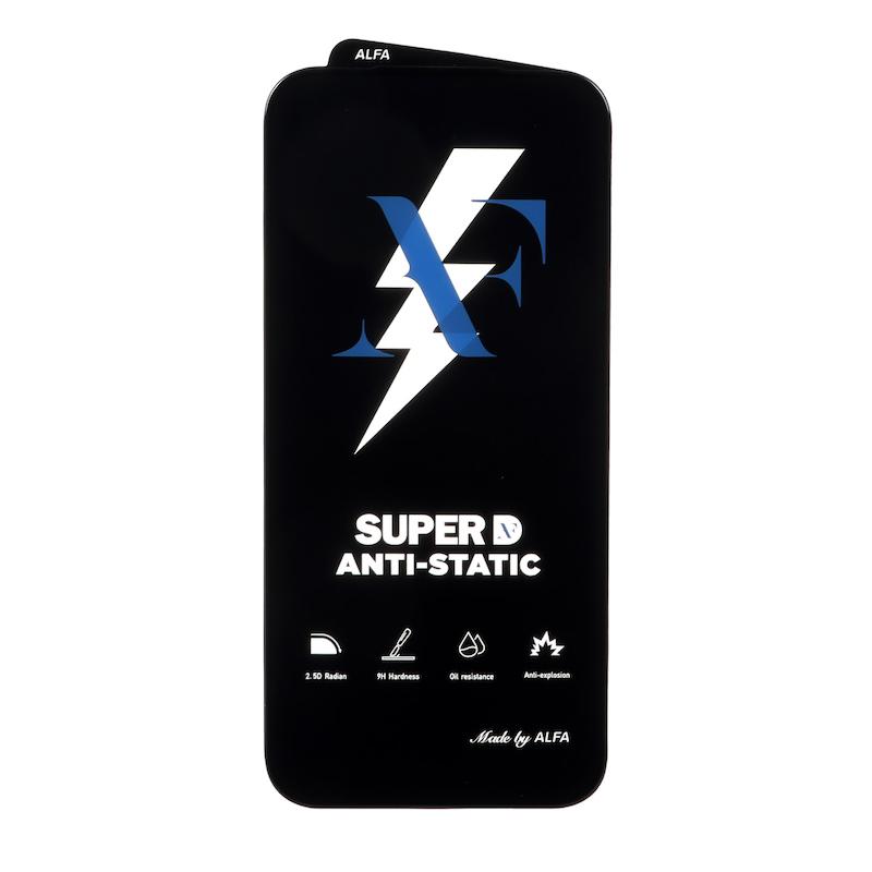 گلس گوشی iPhone 17 Pro Max آیفون شیشه ای ALFA آلفا سری Super ANTI STATIC 9H فول کاور FULL Cover اورجینال کد 181084