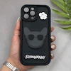 قاب گوشی iPhone 12 Pro Max آیفون سیلیکونی Solid عروسکی برجسته سگ بولداگ جنتلمن مشکی کد 181112