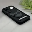 قاب گوشی Galaxy A24 سامسونگ سیلیکونی Solid عروسکی برجسته سگ بولداگ جنتلمن مشکی کد 1811145