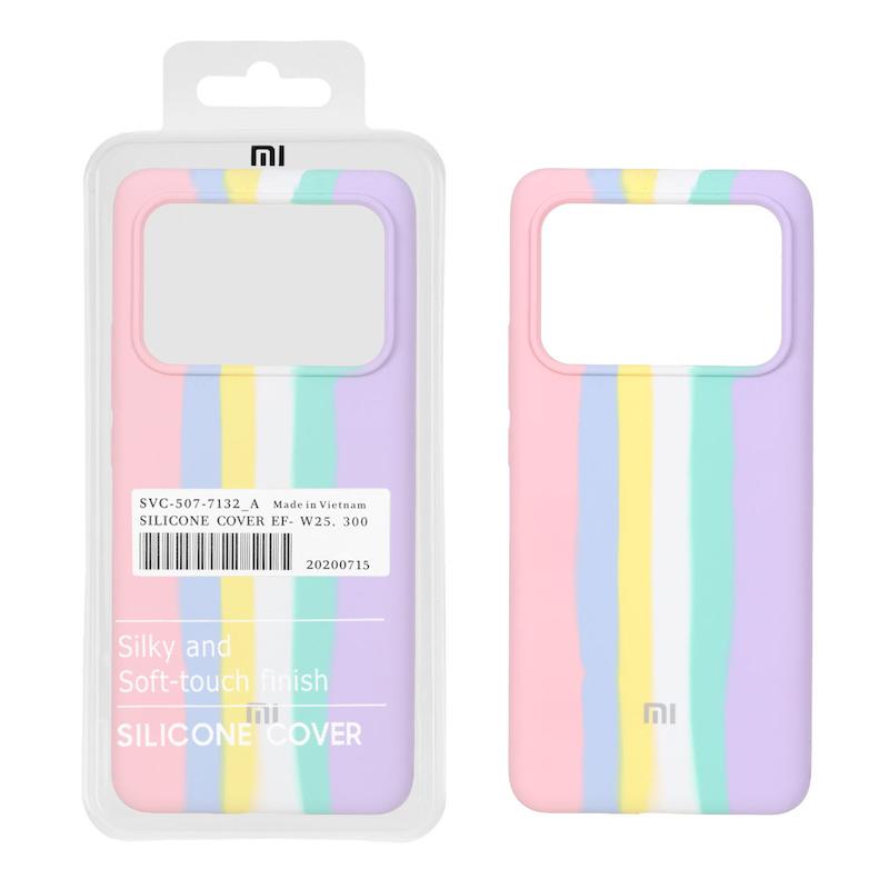 قاب گوشی Xiaomi Mi 11 Ultra شیائومی سیلیکونی اورجینال آبرنگی رنگین کمانی پاک کنی درجه یک زیربسته