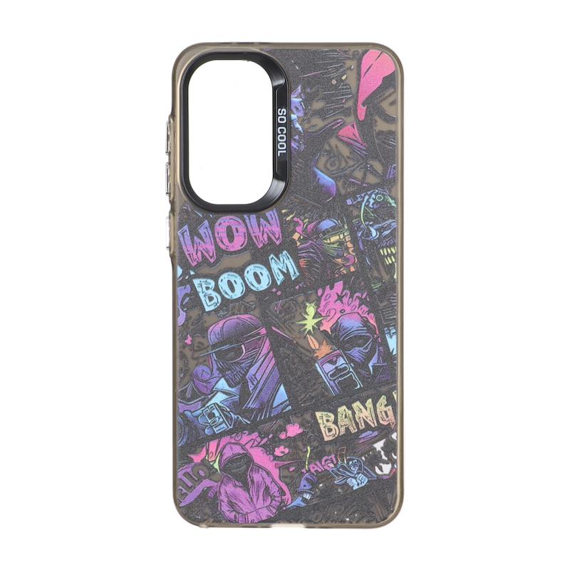 قاب گوشی Galaxy A36 سامسونگ So CooL سوکول اورجینال فانتزی دکمه کرومی طرح گرافیتی BOOM کد 181162