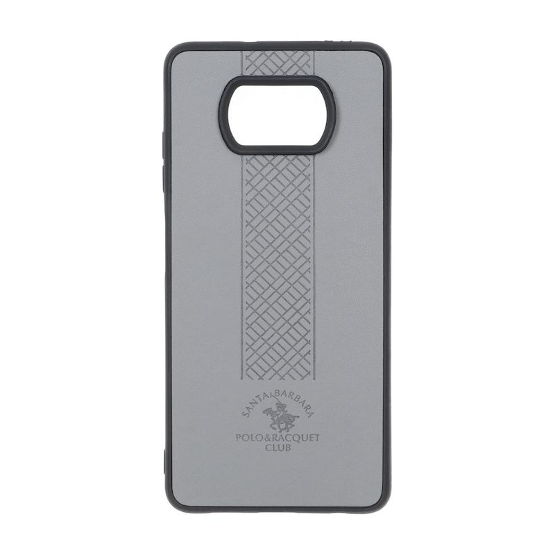 قاب گوشی Poco X3 - Poco X3 Pro شیائومی ژله ای طرح چرم هاشور پولو POLO طوسی