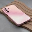 قاب گوشی Galaxy A36 سامسونگ PVD ضد خش پشت گلس شیشه ای مات دو رنگ محافظ لنز دار صورتی کد 166972
