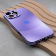 قاب گوشی iPhone 16 Pro Max آیفون PVD ضد خش پشت گلس شیشه ای مات دو رنگ محافظ لنز دار بنفش کد 166980