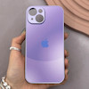 قاب گوشی iPhone 15 آیفون PVD ضد خش پشت گلس شیشه ای مات دو رنگ محافظ لنز دار بنفش
