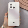 قاب گوشی Redmi 12C - Poco C55 - Redmi 11A شیائومی PVD ضد خش پشت گلس شیشه ای مات دو رنگ محافظ لنز دار سفید