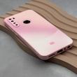 قاب گوشی Redmi Note 8 - Redmi Note 8 2021 شیائومی PVD ضد خش پشت گلس شیشه ای مات دو رنگ محافظ لنز دار صورتی کد 166996