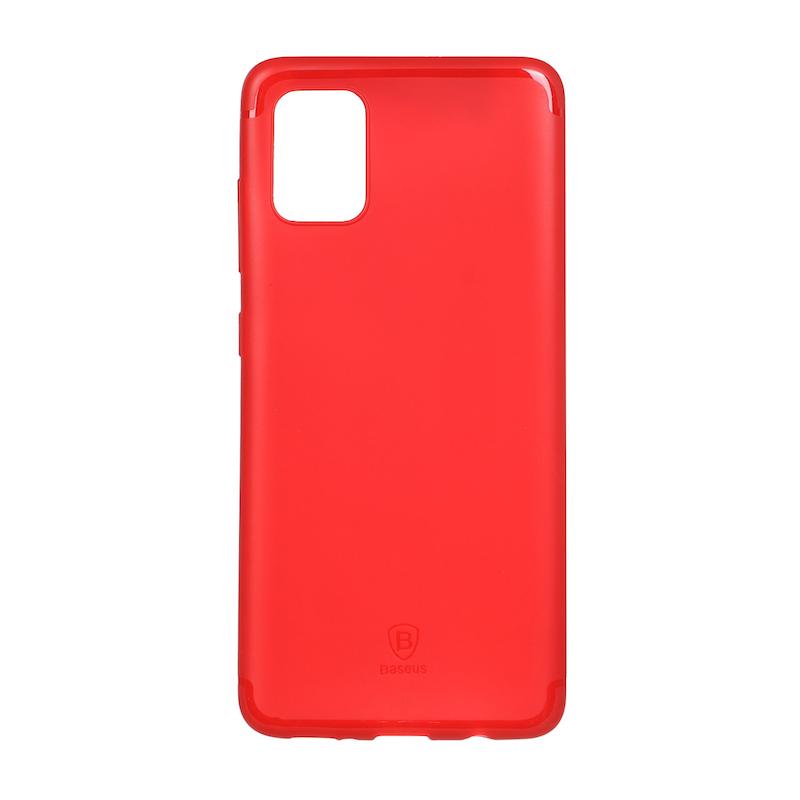 قاب گوشی Galaxy A51 سامسونگ طرح ژله ای اورجینال بیسوس Baseus قرمز کد 181321