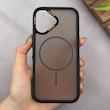 قاب گوشی iPhone 17 آیفون اورجینال مات ضدضربه مگ سیف دار اورجینال یونیک کیس مشکی