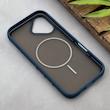 قاب گوشی iPhone 16 آیفون اورجینال مات ضدضربه مگ سیف دار اورجینال یونیک کیس سرمه ای کد 167132