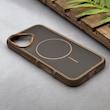 قاب گوشی iPhone 16 آیفون اورجینال مات ضدضربه مگ سیف دار اورجینال یونیک کیس قهوه ای کد 167135