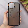 قاب گوشی iPhone 13 Pro Max آیفون اورجینال مات ضدضربه مگ سیف دار اورجینال یونیک کیس مشکی