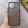 قاب گوشی iPhone 13 Pro Max آیفون اورجینال مات ضدضربه مگ سیف دار اورجینال یونیک کیس سرمه ای