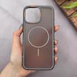 قاب گوشی iPhone 16 Pro Max آیفون اورجینال مات ضدضربه مگ سیف دار اورجینال یونیک کیس طوسی
