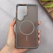 قاب گوشی Galaxy S26 Ultra سامسونگ اورجینال مات ضدضربه مگ سیف دار اورجینال یونیک کیس طوسی