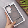 قاب گوشی Galaxy S26 Ultra سامسونگ اورجینال مات ضدضربه مگ سیف دار اورجینال یونیک کیس سرمه ای کد 167150