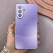 قاب گوشی Galaxy A36 سامسونگ PVD ضد خش پشت گلس شیشه ای مات دو رنگ محافظ لنز دار بنفش