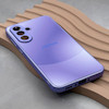 قاب گوشی Galaxy A56 سامسونگ PVD ضد خش پشت گلس شیشه ای مات دو رنگ محافظ لنز دار بنفش کد 167008