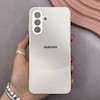 قاب گوشی Galaxy A26 سامسونگ PVD ضد خش پشت گلس شیشه ای مات دو رنگ محافظ لنز دار سفید