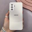 قاب گوشی Galaxy A26 سامسونگ PVD ضد خش پشت گلس شیشه ای مات دو رنگ محافظ لنز دار سفید