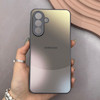 قاب گوشی Galaxy A36 سامسونگ PVD ضد خش پشت گلس شیشه ای مات دو رنگ محافظ لنز دار مشکی