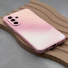 قاب گوشی Galaxy A56 سامسونگ PVD ضد خش پشت گلس شیشه ای مات دو رنگ محافظ لنز دار صورتی کد 167015
