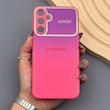 قاب گوشی Galaxy A15 سامسونگ PVD شیشه ای براق مدل AUTO FOCUS محافظ لنز دار 