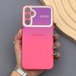 قاب گوشی Galaxy A24 سامسونگ PVD شیشه ای براق مدل AUTO FOCUS محافظ لنز دار