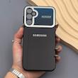قاب گوشی Galaxy A24 سامسونگ PVD شیشه ای براق مدل AUTO FOCUS محافظ لنز دار