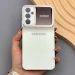 قاب گوشی Galaxy A34 سامسونگ PVD شیشه ای براق مدل AUTO FOCUS محافظ لنز دار