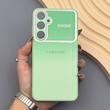 قاب گوشی Galaxy A35 سامسونگ PVD شیشه ای براق مدل AUTO FOCUS محافظ لنز دار