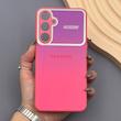 قاب گوشی Galaxy A35 سامسونگ PVD شیشه ای براق مدل AUTO FOCUS محافظ لنز دار 