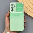 قاب گوشی Galaxy A54 سامسونگ PVD شیشه ای براق مدل AUTO FOCUS محافظ لنز دار